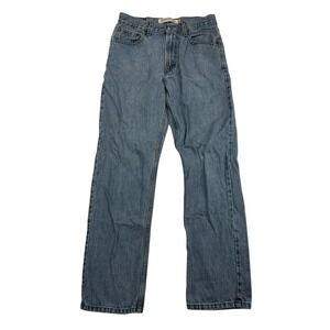 Levi's 505 Regular Fit Straight Leg Denim Blue Jeans Light Wash 29x30 (29x29.5)